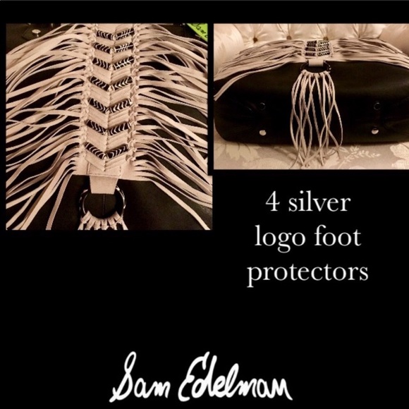 SAM EDELMAN SUEDE LEATHER FRINGE TOTE DISCONTINUED - Picture 4 of 9